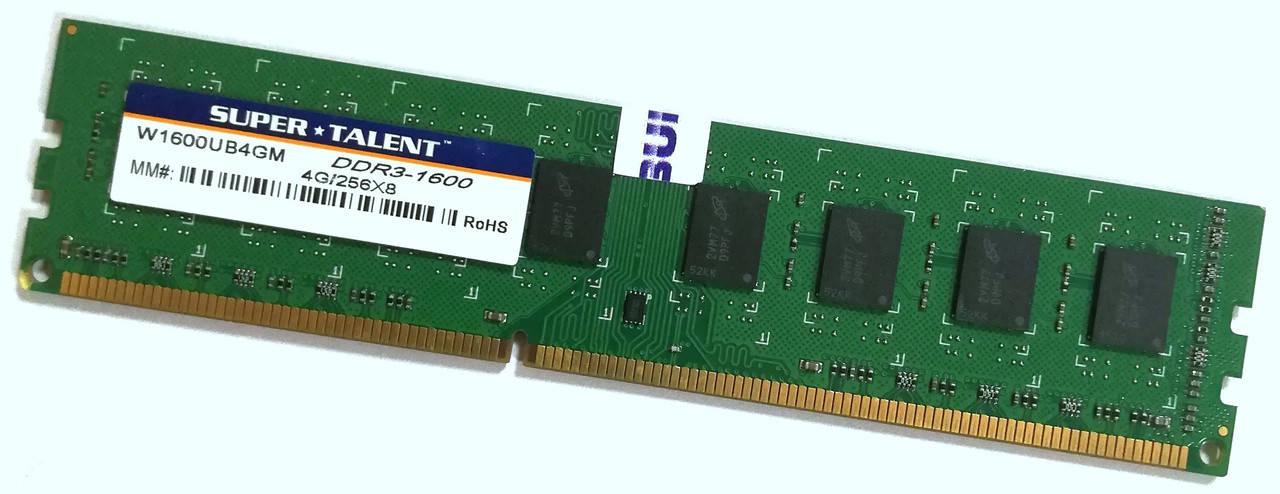 Оперативная память Super Talent DDR3 4Gb 1600MHz PC3-12800U 2Rx8 CL11 1.5V (W1600UB4GM) Б/У
Оперативная память Super Talent DDR3 4Gb 1600MHz PC3-12800U 2Rx8 CL11 1.5V (W1600UB4GM) Б/У