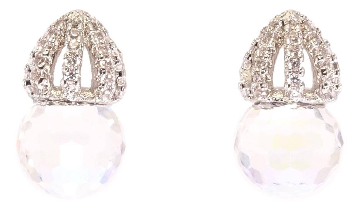 Серьги Xuping Родий с кр-ми Swarovski гвоздики (пусеты) "Граненый стеклянный шарик под куполом цирконий"
Серьги Xuping Родий с кр-ми Swarovski гвоздики (пусеты) "Граненый стеклянный шарик под куполом цирконий"