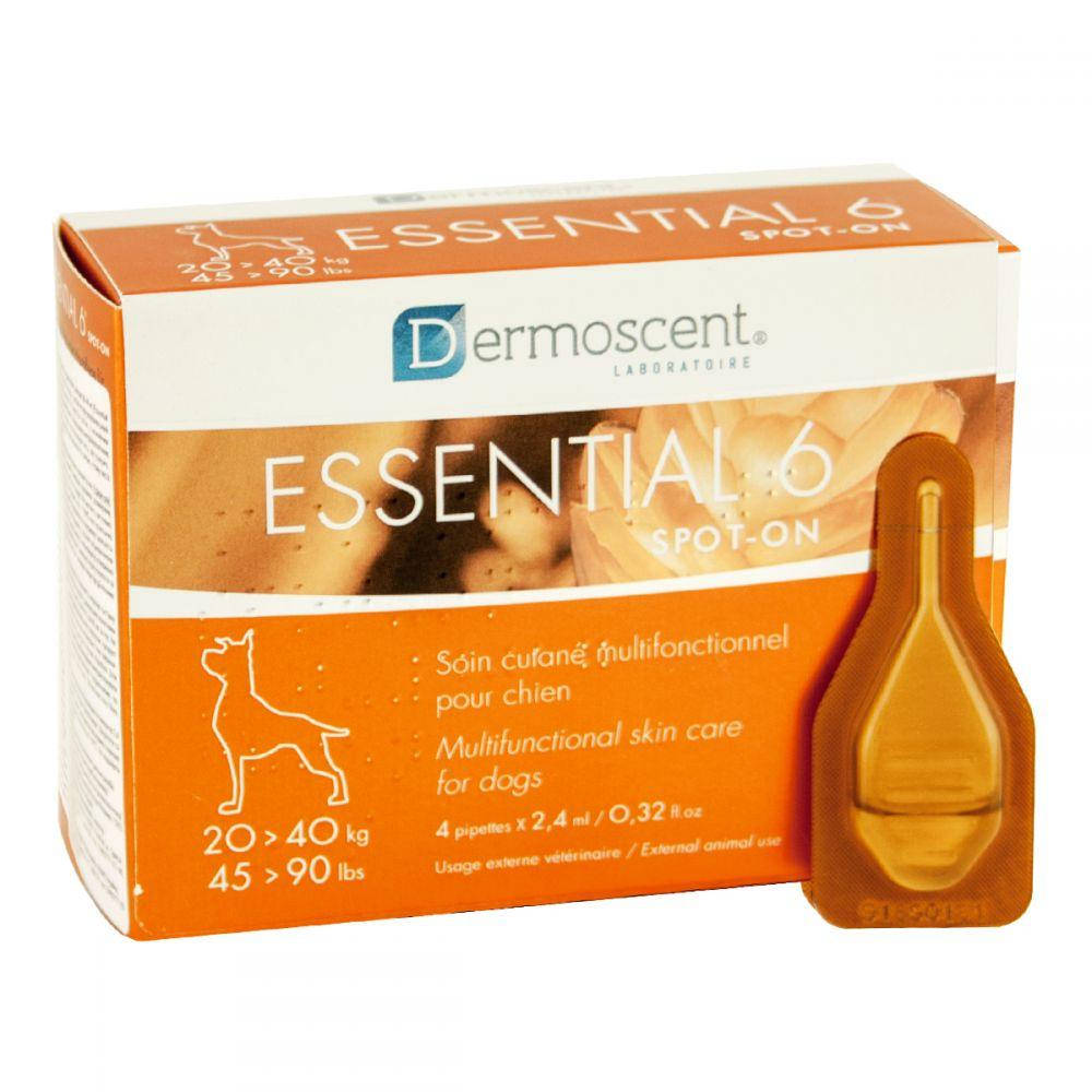Dermoscent Essential-6 spot-on д/соб 20-40кг - догляд за шкірою та шерстю (4піп.х2,4мл)
Dermoscent Essential-6 spot-on д/соб 20-40кг - догляд за шкірою та шерстю (4піп.х2,4мл)