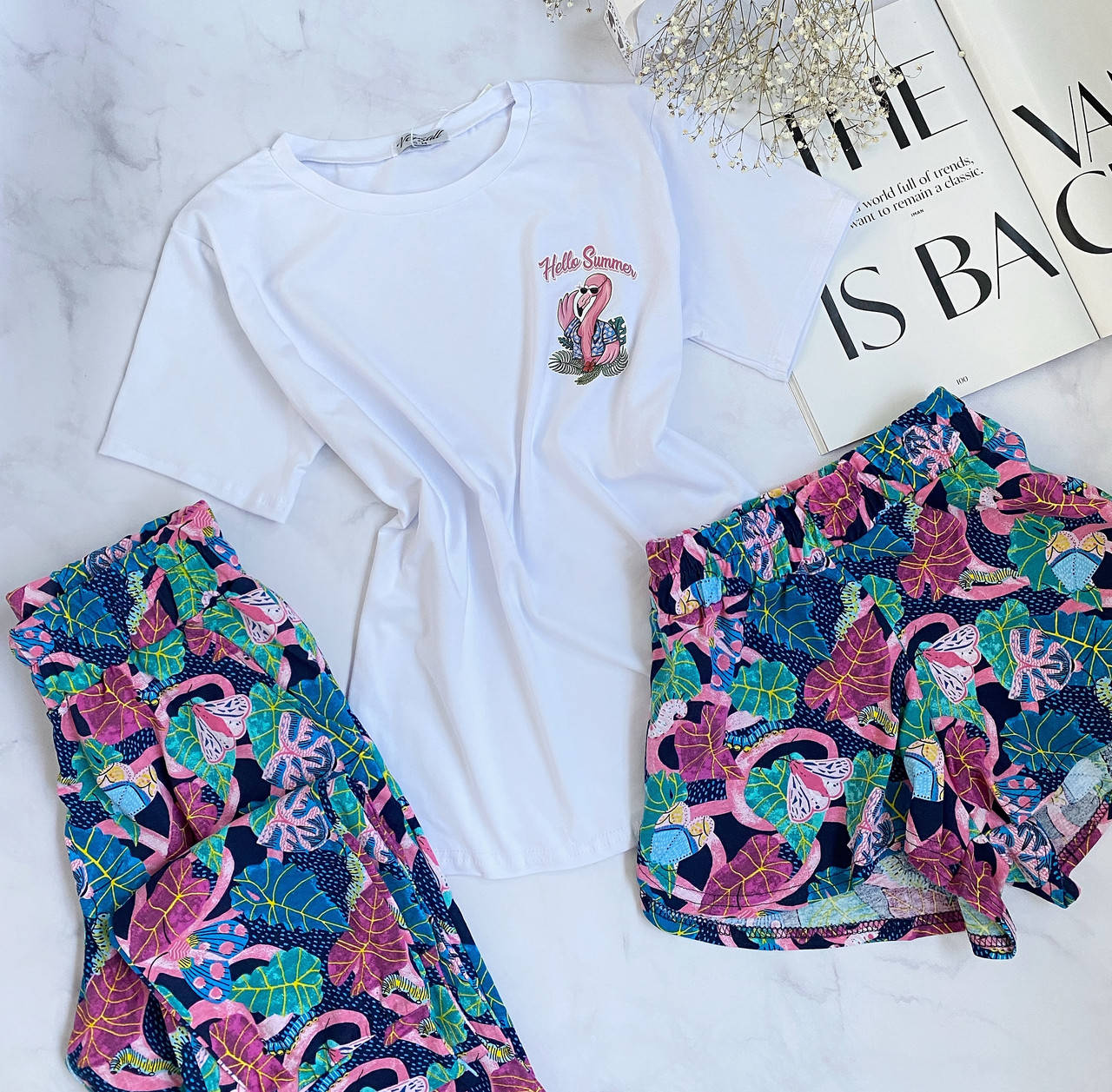 Хлопковая пижама тройка футболка шорты штаны S-M
Хлопковая пижама тройка футболка шорты штаны S-M