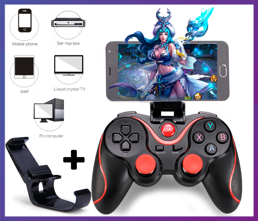 Игровой джойстик GamePad Bluetooth V3.0 для телефона, беспроводной геймпад для планшетов/смартфонов., Черный
Игровой джойстик GamePad Bluetooth V3.0 для телефона, беспроводной геймпад для планшетов/смартфонов., Черный