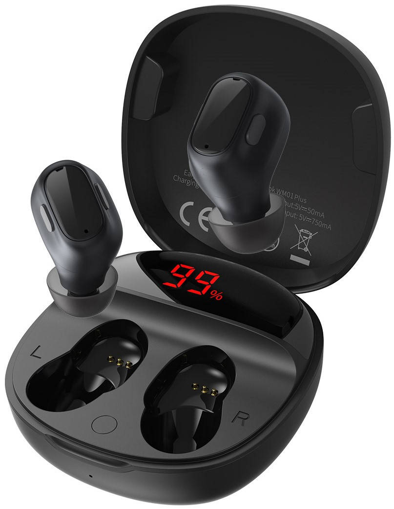 Беспроводные наушники Bluetooth BASEUS Encok True Wireless Earphones WM01 Plus NGWM01P-02 Black, Черный
Беспроводные наушники Bluetooth BASEUS Encok True Wireless Earphones WM01 Plus NGWM01P-02 Black, Черный