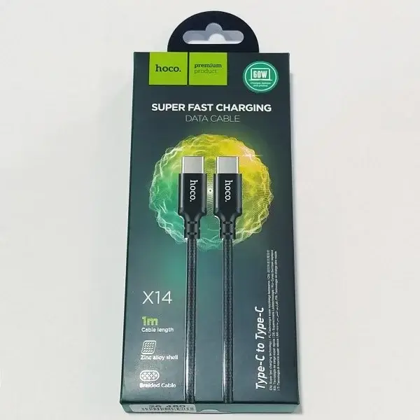 Оригинальный кабель (зарядка) Хоко USB для быстрой зарядки HOCO X14 Double Speed 60W Type-C, шнур тайп си, Черный
Оригинальный кабель (зарядка) Хоко USB для быстрой зарядки HOCO X14 Double Speed 60W Type-C, шнур тайп си, Черный
