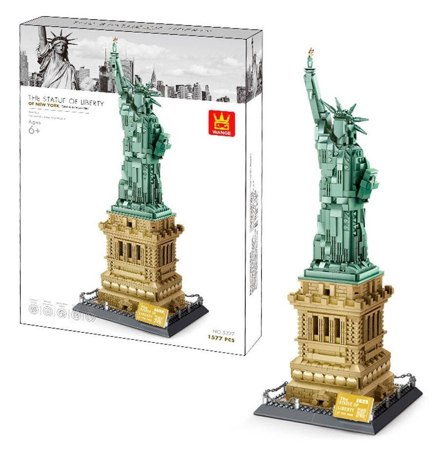 Конструктор Статуя Свободы Wange 3D Архитектура 5227 США 3Д 1577 деталей, Разные цвета
Конструктор Статуя Свободы Wange 3D Архитектура 5227 США 3Д 1577 деталей, Разные цвета