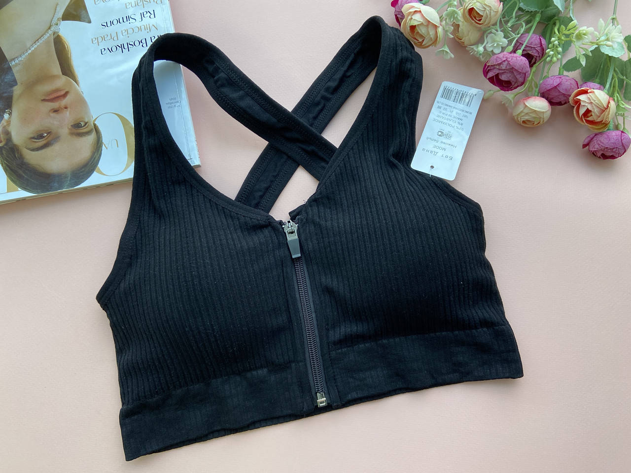 70/75/80А/В/С Спортивный топ на молнии со съёмными чашками Черный
70/75/80А/В/С Спортивный топ на молнии со съёмными чашками Черный