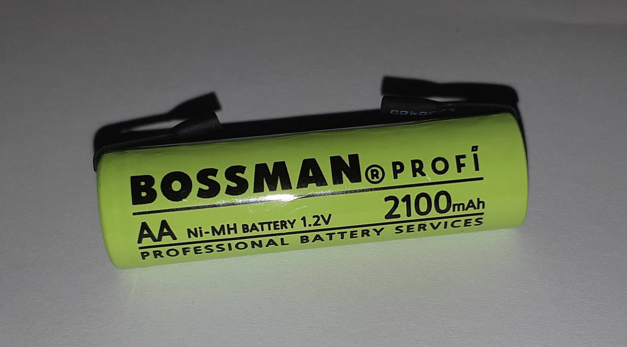 Аккумулятор технический Bossman-Profi AA/HR6 1,2V 2100mAh с контактами для пайки (Ni-Mh)
Аккумулятор технический Bossman-Profi AA/HR6 1,2V 2100mAh с контактами для пайки (Ni-Mh)