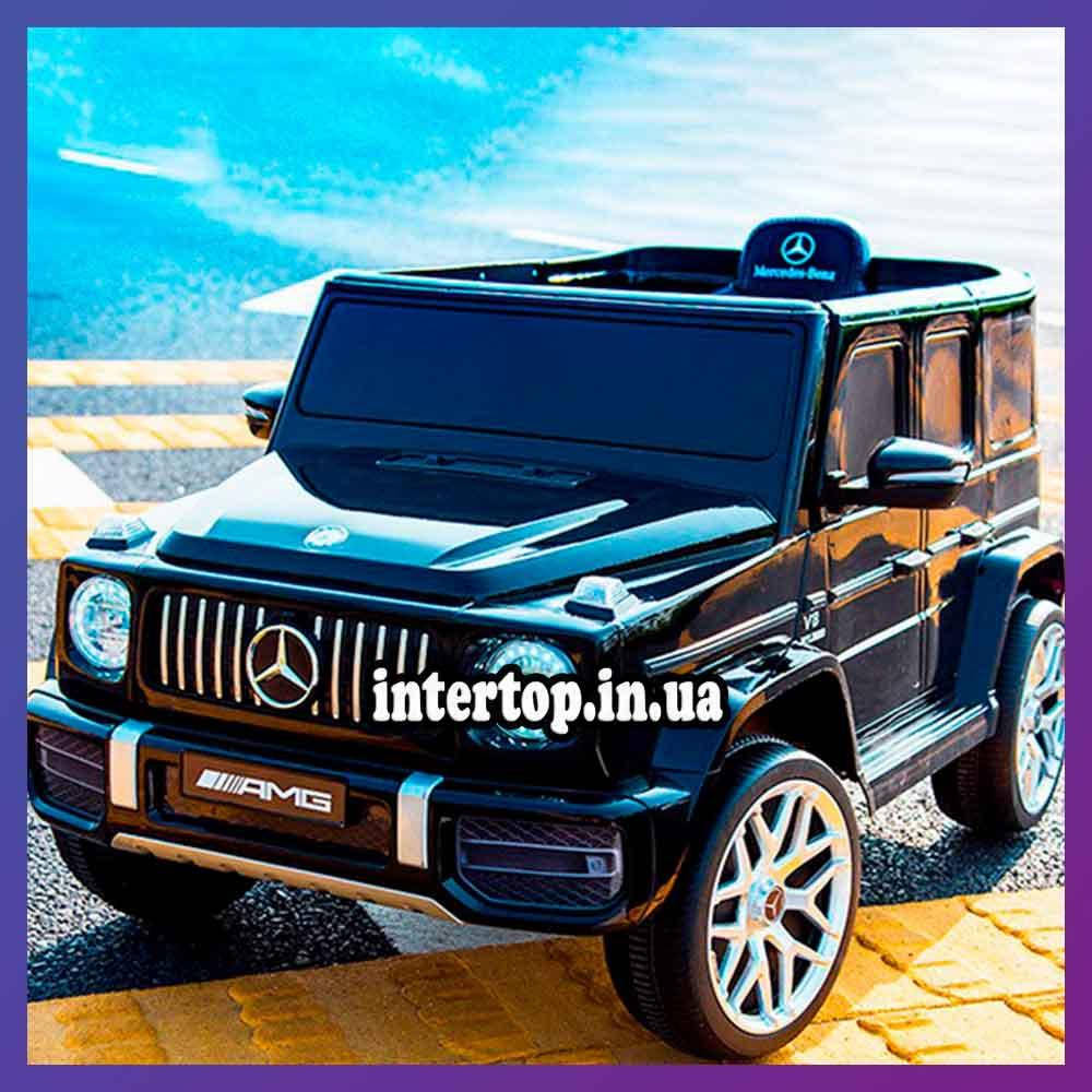 Детский электромобиль на аккумуляторе Mercedes G63 с пультом р/у для детей 3-8 лет автопокраска черный
Детский электромобиль на аккумуляторе Mercedes G63 с пультом р/у для детей 3-8 лет автопокраска черный
