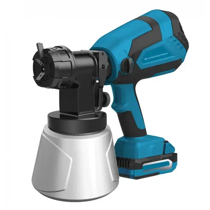 Аккумуляторный краскопульт KRAISSMANN 651 ASP 20UL (20 В, без аккумулятора и зарядного устройства)
Аккумуляторный краскопульт KRAISSMANN 651 ASP 20UL (20 В, без аккумулятора и зарядного устройства)