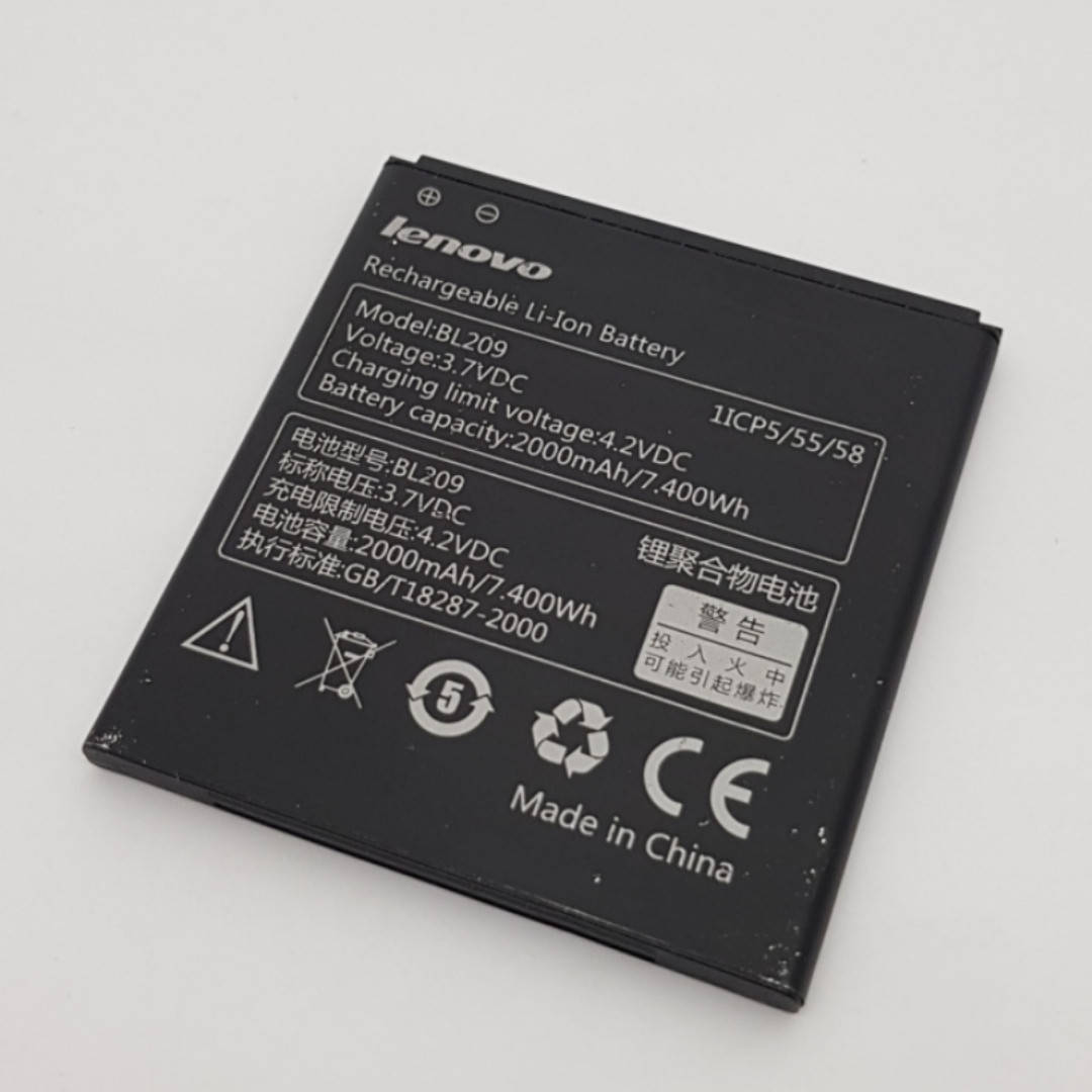 Распродажа Батарея BL209 Lenovo A706, A516 Сервисный оригинал с разборки (до 10% износа)
Распродажа Батарея BL209 Lenovo A706, A516 Сервисный оригинал с разборки (до 10% износа)