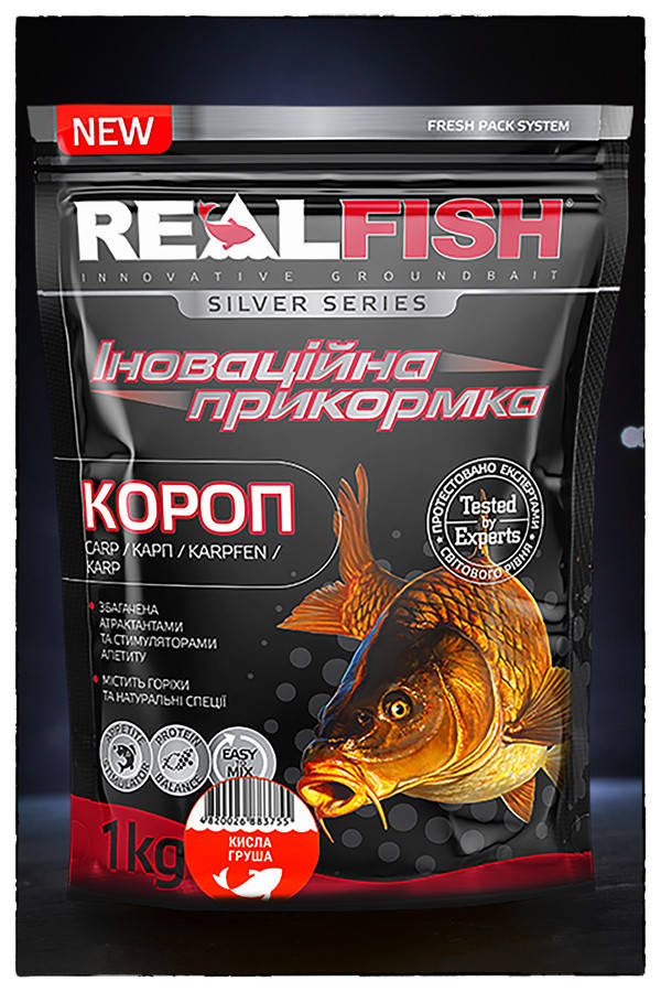 Прикормка Real Fish Карп Кислая груша
Прикормка Real Fish Карп Кислая груша