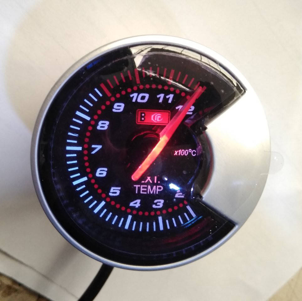 Температура выхлопных газов стрелочный Ket Gauge 602708 Т черный в корпусе Ø60мм прибор датчик автомобильный 
Температура выхлопных газов стрелочный Ket Gauge 602708 Т черный в корпусе Ø60мм прибор датчик автомобильный