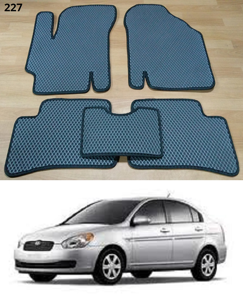 Коврики ЕВА в салон Hyundai Accent '06-10, Черный