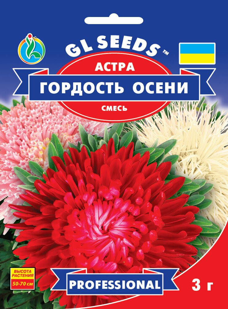Айстра Гордість Осені суміш з тривалим рясним цвітінням з серпня до самих заморозків, упаковка 3 г
Айстра Гордість Осені суміш з тривалим рясним цвітінням з серпня до самих заморозків, упаковка 3 г