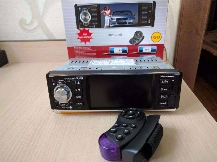 Автомагнитола Пионер 4019 +пульт на руль блютуз блютус BT экран 4 дюйма mp4 mp5 камера 1 дин din магнітола
Автомагнитола Пионер 4019 +пульт на руль блютуз блютус BT экран 4 дюйма mp4 mp5 камера 1 дин din магнітола