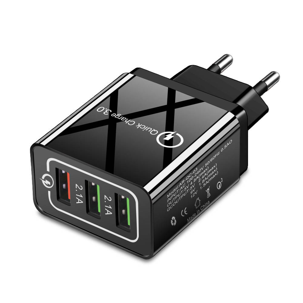 Сетевое зарядное устройство для быстрой зарядки 3 USB порта QC3.0 зарядный блок блочок зарядка для телефона 8E, Черный
Сетевое зарядное устройство для быстрой зарядки 3 USB порта QC3.0 зарядный блок блочок зарядка для телефона 8E, Черный