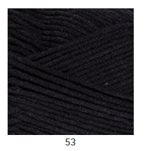 Yarnart Jeans Plus - 53 черный