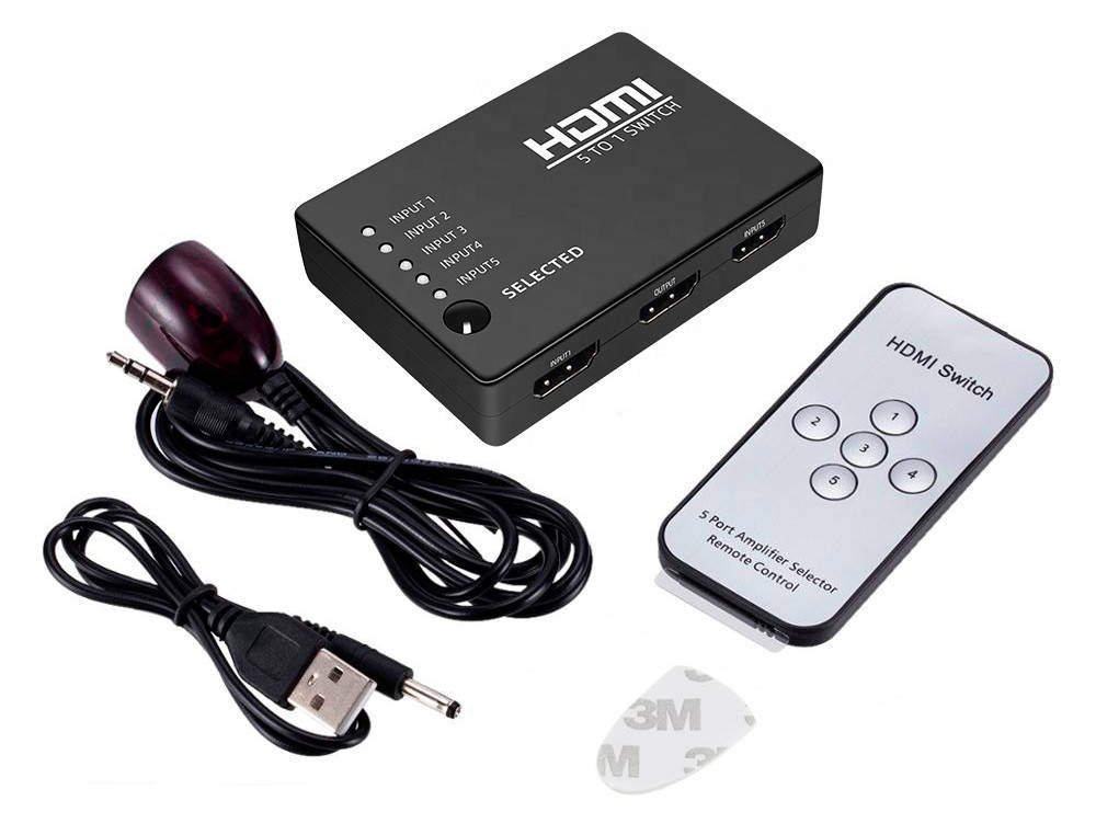 Коммутатор HDMI 1080P switch переключатель 5 на 1 свич сплиттер для монитора ТВ HDMI switch 5x1( AY_09 )
Коммутатор HDMI 1080P switch переключатель 5 на 1 свич сплиттер для монитора ТВ HDMI switch 5x1( AY_09 )