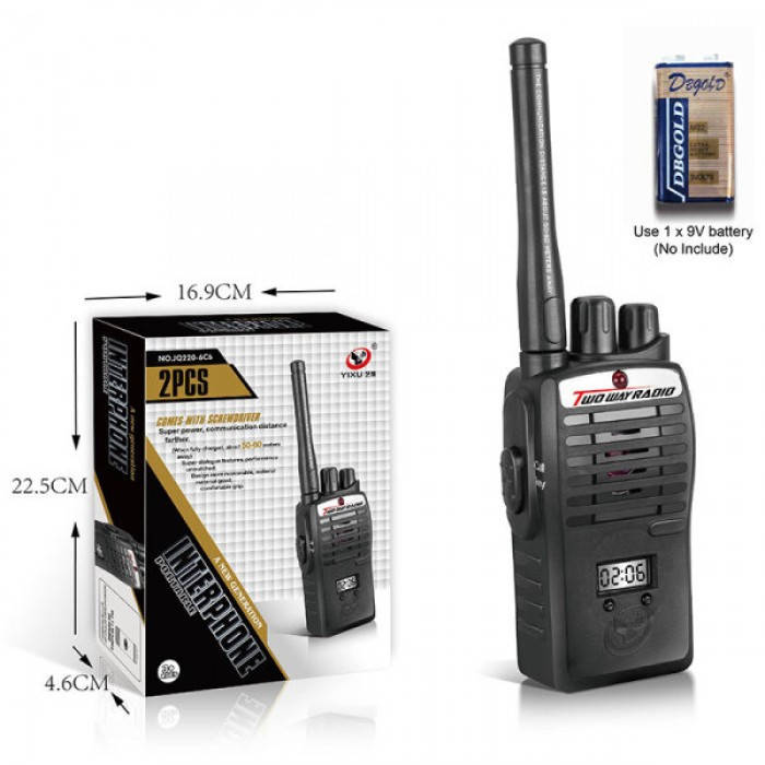 Рация JQ220-6C6, Черный