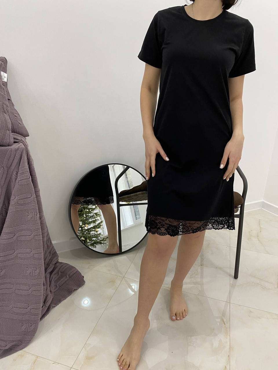 Ночная рубашка ночнушка женская туника для дома и сна 44/46/48 хлопок хб трикотаж Vienetta (Турция), Черный
Ночная рубашка ночнушка женская туника для дома и сна 44/46/48 хлопок хб трикотаж Vienetta (Турция), Черный