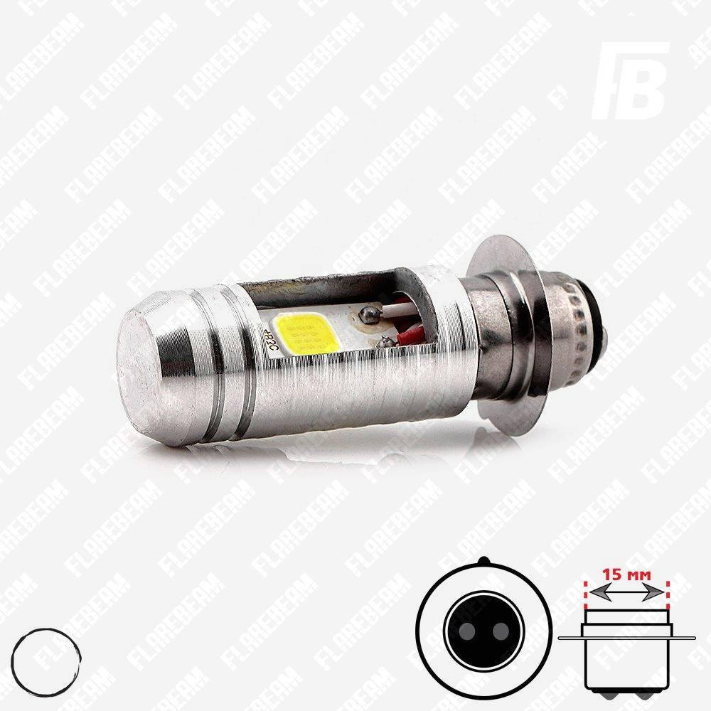 Лампа LED цоколь P15d (P30d, для мотоциклов, H6M), 12-85 В, COB*02 (белый) 
Лампа LED цоколь P15d (P30d, для мотоциклов, H6M), 12-85 В, COB*02 (белый)