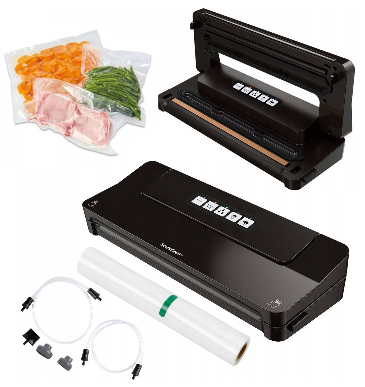 Вакуумный упаковщик, вакууматор Silver Crest SV 125 C3 Black (125 Вт, Sous-Vide, Германия)
Вакуумный упаковщик, вакууматор Silver Crest SV 125 C3 Black (125 Вт, Sous-Vide, Германия)