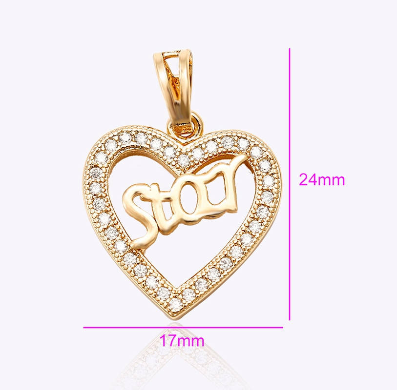 Кулон сердце с цирконием, "Star", позолоченный
Кулон сердце с цирконием, "Star", позолоченный