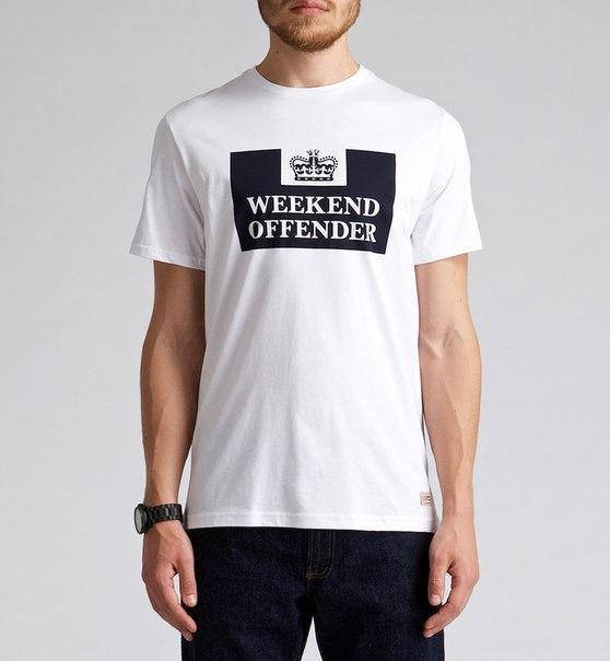 Мужская белая Футболка Weekend Offender Викенд Оффендер
Мужская белая Футболка Weekend Offender Викенд Оффендер