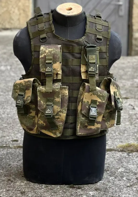 Разгрузочный жилет военный, разгрузка тактическая Камуфляж, розгрузка плитоноска с подсумками ВИДЕО
Разгрузочный жилет военный, разгрузка тактическая Камуфляж, розгрузка плитоноска с подсумками ВИДЕО