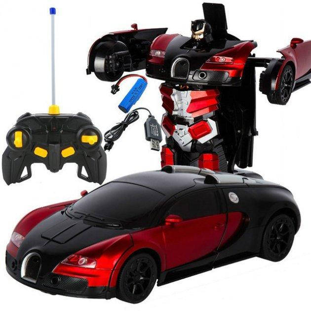 Машинка робот трансформер на радиоуправлении с пультом Автобот Bugatti Robot Car Размер Красная (D-2019090845)
Машинка робот трансформер на радиоуправлении с пультом Автобот Bugatti Robot Car Размер Красная (D-2019090845)