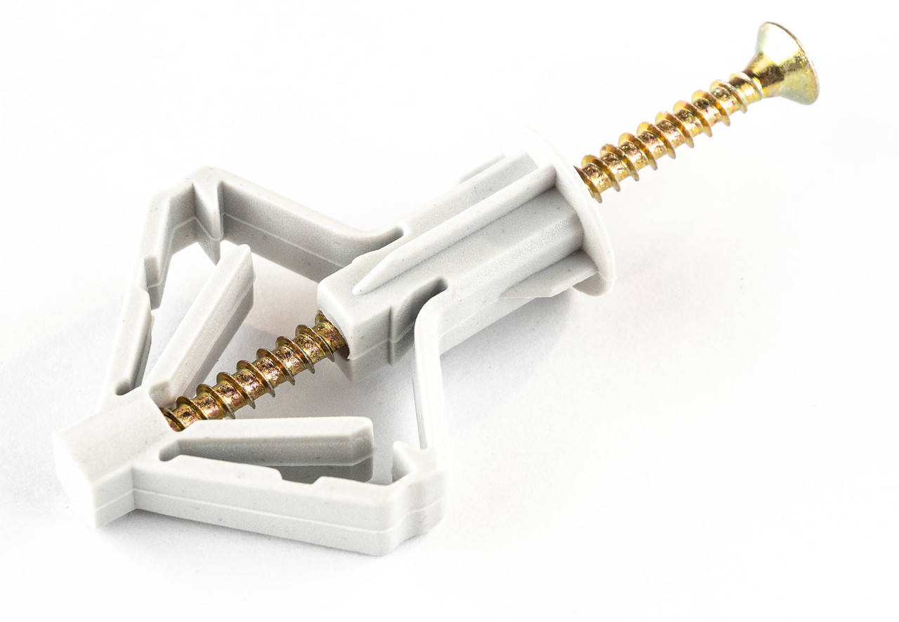 Дюбель для гипсокартона "бабочка" с шурупом GKW Wkret-met 100 шт.
Дюбель для гипсокартона "бабочка" с шурупом GKW Wkret-met 100 шт.