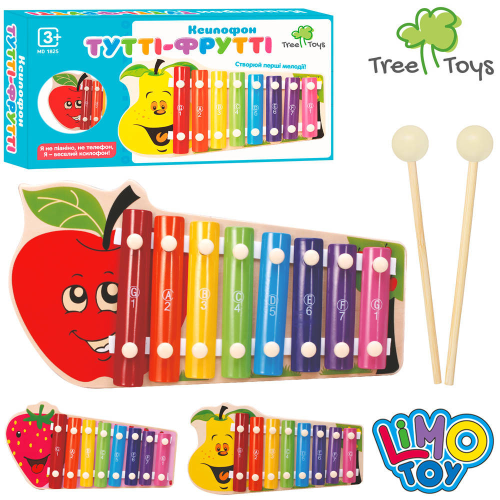 Деревянная игрушка Ксилофон MD 1825 (24шт) 8тонов, палочки2шт,3вида(фрукты),в кор-ке, 30-16-4см
Деревянная игрушка Ксилофон MD 1825 (24шт) 8тонов, палочки2шт,3вида(фрукты),в кор-ке, 30-16-4см
