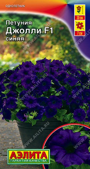 Семена Петуния суперкомпактная многоцветковая Джолли F1 синяя 7 семян Аэлита, Синий
Семена Петуния суперкомпактная многоцветковая Джолли F1 синяя 7 семян Аэлита, Синий