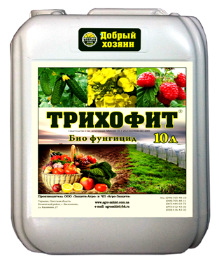 Трихофит 10 (Триходермин) биофунгицид от заболеваний растений, фитофтора, корневые гнили
Трихофит 10 (Триходермин) биофунгицид от заболеваний растений, фитофтора, корневые гнили