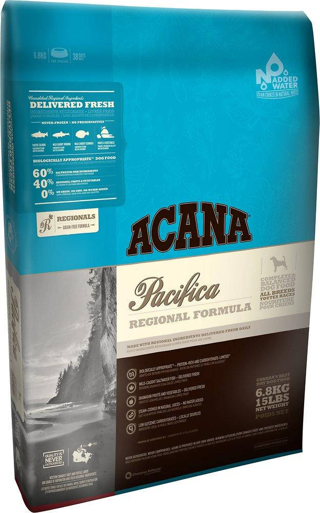 Acana Pacifica Regional Formula 11,4кг - гипоаллергенный беззерновой корм для собак всех пород (5 видов рыб)
Acana Pacifica Regional Formula 11,4кг - гипоаллергенный беззерновой корм для собак всех пород (5 видов рыб)