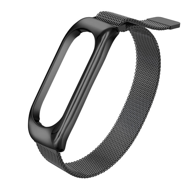 Металлический ремешок к браслетам Mi band 4 5 6 миланская петля магнитная застежка Black
Металлический ремешок к браслетам Mi band 4 5 6 миланская петля магнитная застежка Black