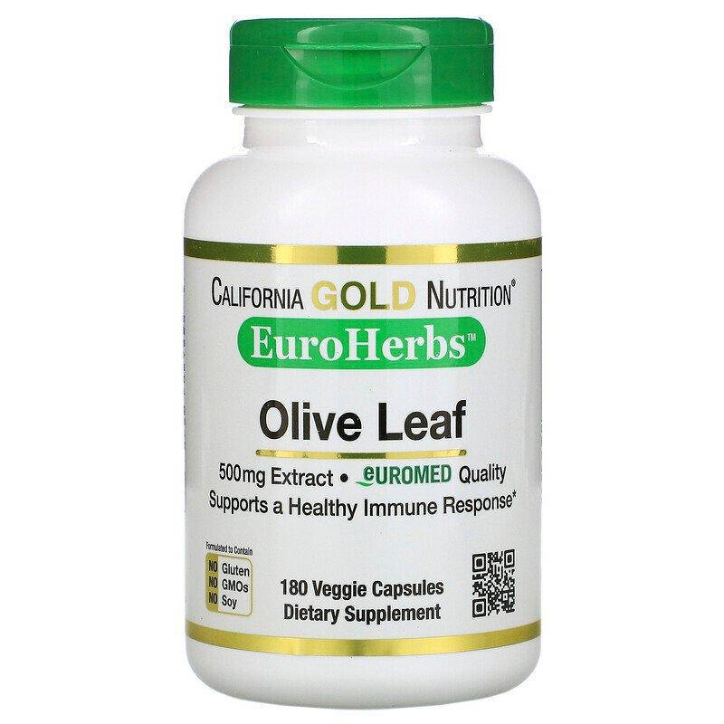 California Gold Nutrition, EuroHerbs, экстракт из листьев оливкового дерева, 500 мг, 180 капсул
California Gold Nutrition, EuroHerbs, экстракт из листьев оливкового дерева, 500 мг, 180 капсул