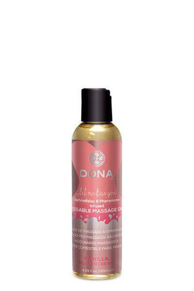 Съедобное массажное масло DONA KISSABLE MASSAGE OIL - VANILLA, 110 мл.
Съедобное массажное масло DONA KISSABLE MASSAGE OIL - VANILLA, 110 мл.