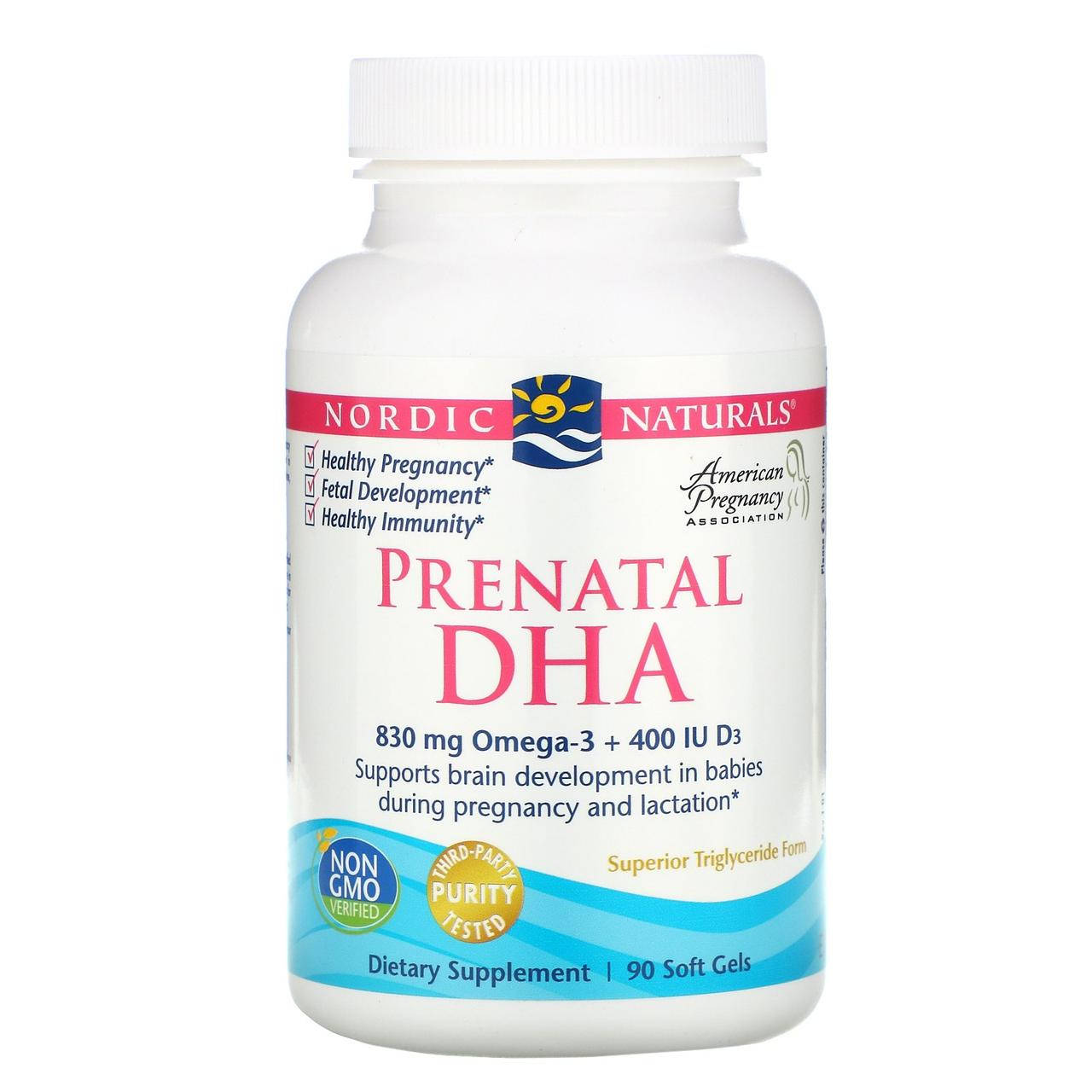 Рыбий жир для беременных, Prenatal DHA, Nordic Naturals, 500 мг, 90 капсул (NOR-01741)
Рыбий жир для беременных, Prenatal DHA, Nordic Naturals, 500 мг, 90 капсул (NOR-01741)