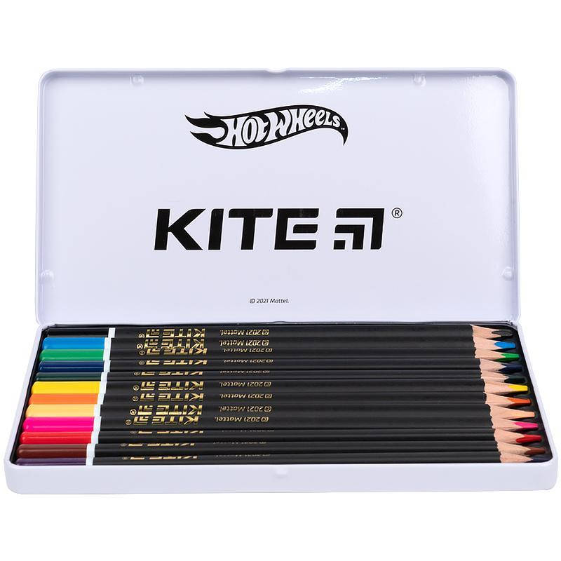 Карандаши цветные трёхгранные Kite Hot Wheels HW19-058, металлический пенал, 12 шт., Разные цвета
Карандаши цветные трёхгранные Kite Hot Wheels HW19-058, металлический пенал, 12 шт., Разные цвета