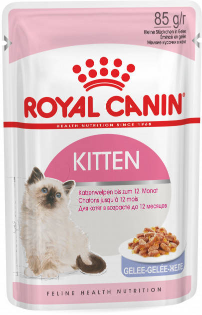 Royal Canin Kitten Instinctive Jelly (Роял Канин Киттен Инстиктив желе) влажный корм для котят с 4 месяцев 0.085 кг.
Royal Canin Kitten Instinctive Jelly (Роял Канин Киттен Инстиктив желе) влажный корм для котят с 4 месяцев 0.085 кг.