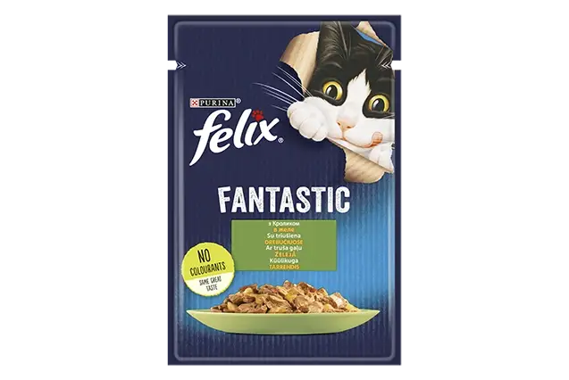 Purina Felix Fantastic (Феликс Фантастик) консервированный корм для котов с кроликом в желе, 85 гр.
Purina Felix Fantastic (Феликс Фантастик) консервированный корм для котов с кроликом в желе, 85 гр.