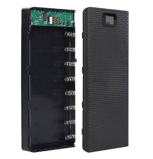 Power bank 8 аккумулятора 18650 2хUSB+microUSB+Type-C 2,1А LCD экран (без аккумуляторов)
Power bank 8 аккумулятора 18650 2хUSB+microUSB+Type-C 2,1А LCD экран (без аккумуляторов)