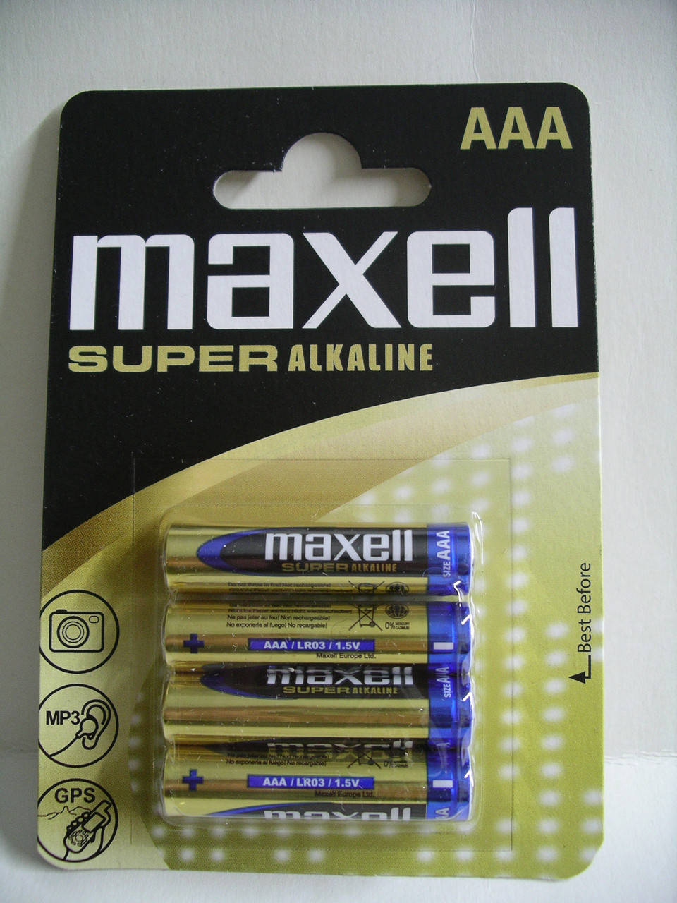 Батарейка MAXELL SUPER ALKALINE, 1.5V, AAA, LR03 алкалиновая, цена за блистер 4шт. 
Батарейка MAXELL SUPER ALKALINE, 1.5V, AAA, LR03 алкалиновая, цена за блистер 4шт.