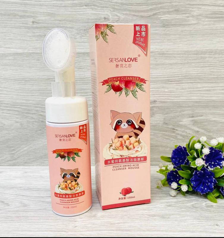 Пінка-мус для вмивання SERSANLOVE Peach Amino Acid Cleanser Mousse з єкстрактом персика 150 мл
Пінка-мус для вмивання SERSANLOVE Peach Amino Acid Cleanser Mousse з єкстрактом персика 150 мл