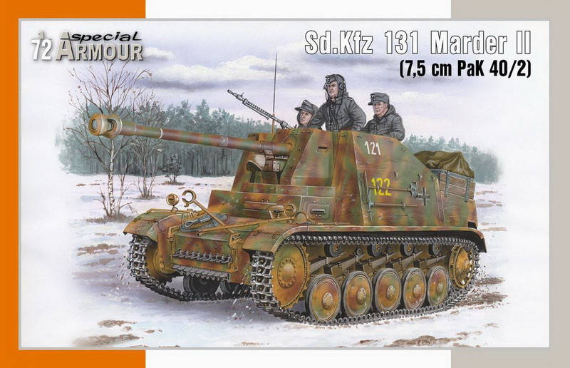 Пластикова модель 1/72 Special Armour 72020 винищувач танків Sd.Kfz 131 Marder II (7,5 cm PaK 40/2)
Пластикова модель 1/72 Special Armour 72020 винищувач танків Sd.Kfz 131 Marder II (7,5 cm PaK 40/2)