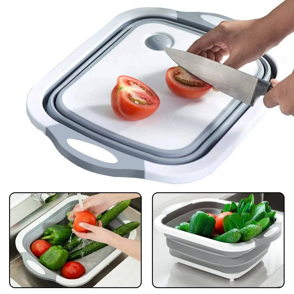 Складная доска разделочная Chopping Board 2 в 1 / Доска миска / Доска кухонная Бело-серая
Складная доска разделочная Chopping Board 2 в 1 / Доска миска / Доска кухонная Бело-серая