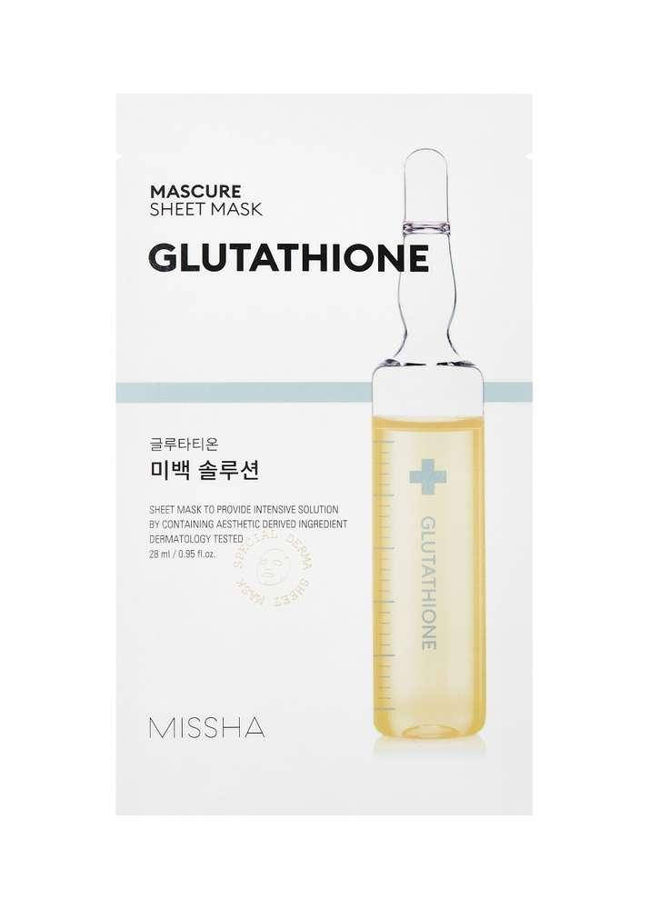 Missha Mascure Solution Sheet Mask Тканевая маска с активными компонентами Глутатион (Glutathione)
Missha Mascure Solution Sheet Mask Тканевая маска с активными компонентами Глутатион (Glutathione)