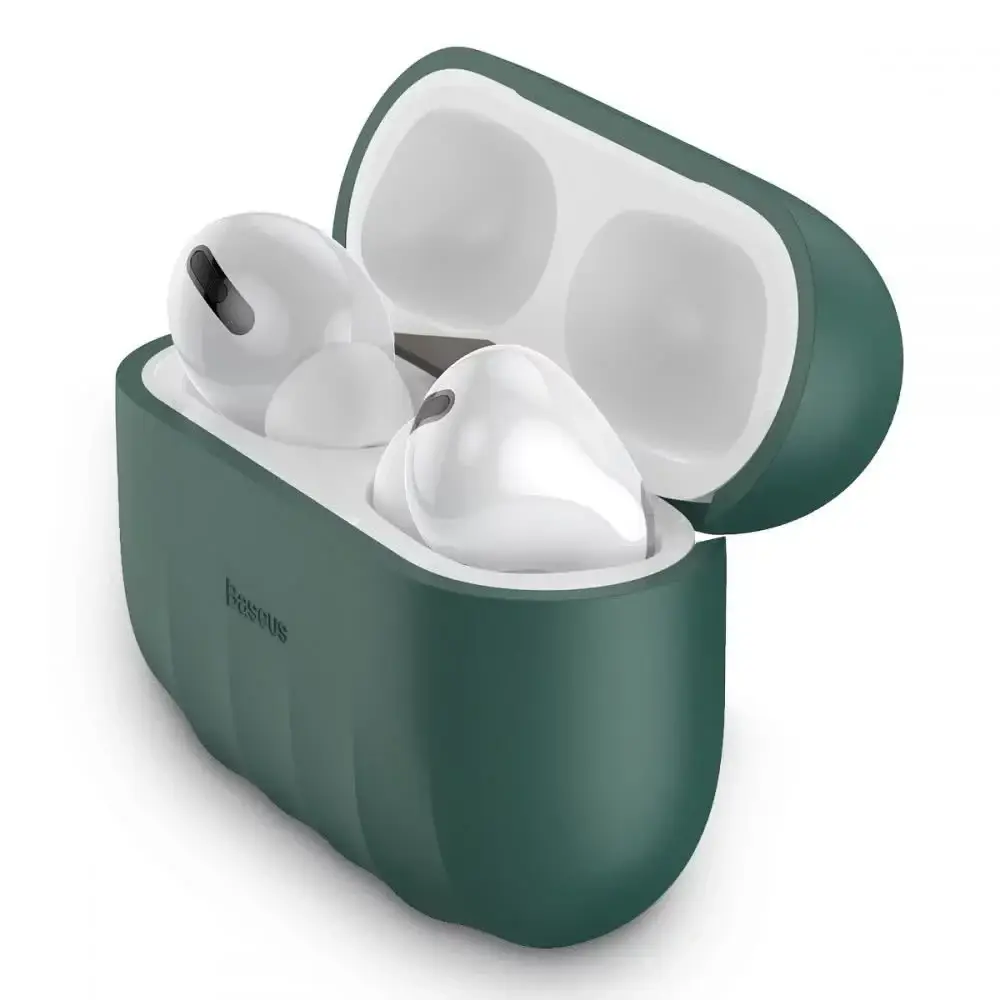 Защитный чехол Baseus Shell с силикагелем для Apple Airpods Pro Green (WIAPPOD-BK06), Зелёный
Защитный чехол Baseus Shell с силикагелем для Apple Airpods Pro Green (WIAPPOD-BK06), Зелёный