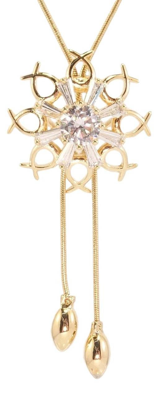 Бегунок на цепочке Xuping Позолота 18K "Снежинка с кристаллами" длина 50,5-53см х 1мм
Бегунок на цепочке Xuping Позолота 18K "Снежинка с кристаллами" длина 50,5-53см х 1мм