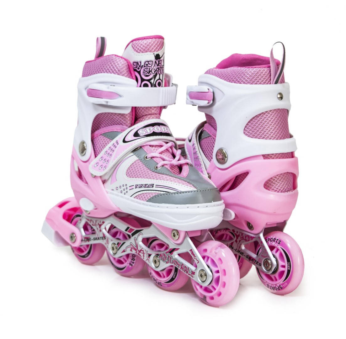 Раздвижные роликовые коньки для подростка 38-42 Happy Pink с подсветкой переднего колеса, Розовый
Раздвижные роликовые коньки для подростка 38-42 Happy Pink с подсветкой переднего колеса, Розовый
